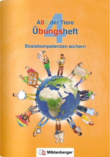 Buchcover und Innenansicht für das Buch: ABC der Tiere 4 - Übungsheft