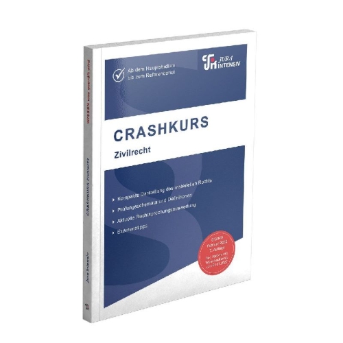 Buchcover und Innenansicht für das Buch: CRASHKURS Zivilrecht