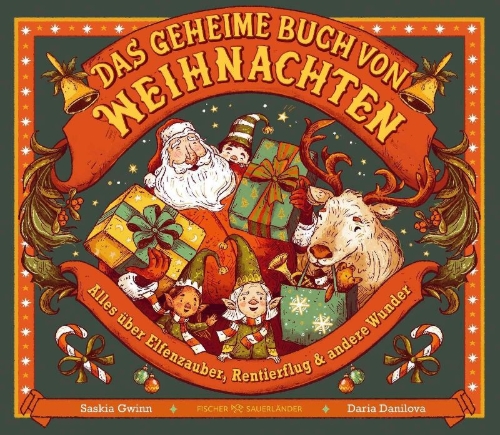Buchcover und Innenansicht für das Buch: The Secrets from the Northpole - Discover the Magic of Christmas
