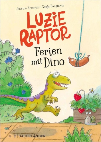 Buchcover und Innenansicht für das Buch: Luzie Raptor. Ferien mit Dino