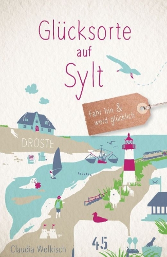 Buchcover und Innenansicht für das Buch: Glücksorte auf Sylt