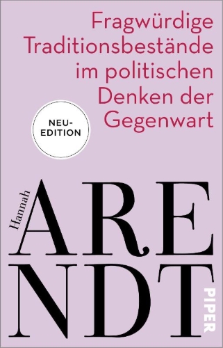 Buchcover und Innenansicht für das Buch: Fragwürdige Traditionsbestände im politischen Denken der Gegenwart