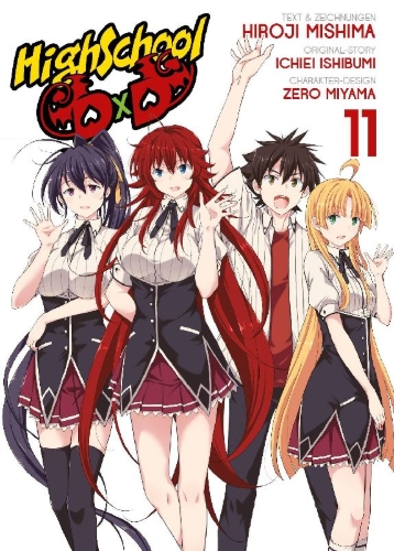 Buchcover und Innenansicht für das Buch: HighSchool DxD