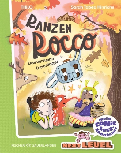 Buchcover und Innenansicht für das Buch: Ranzen Rocco - Das verhexte Ferienlager