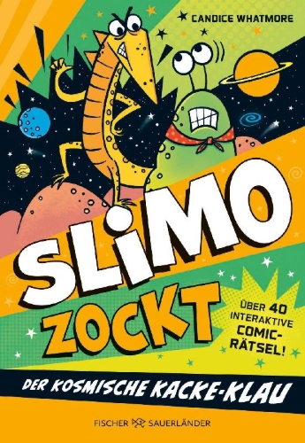Buchcover und Innenansicht für das Buch: Puzzle Slug: And The Intergalactic Poop Robbery