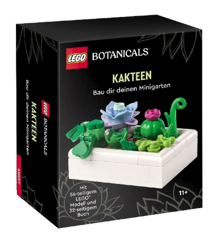 Buchcover und Innenansicht für das Buch: LEGO® Botanical Collection - Kakteen