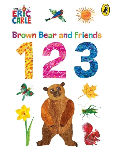 Buchcover und Innenansicht für das Buch: Brown Bear and Friends 123