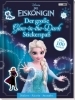 Buchcover und Innenansicht für das Buch: Disney Die Eiskönigin: Der große Glow-in-the-Dark-Stickerspaß: Stickern - Rätseln - Ausmalen