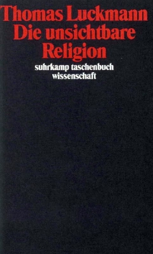 Buchcover und Innenansicht für das Buch: Die unsichtbare Religion