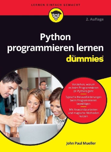 Buchcover und Innenansicht für das Buch: Python programmieren lernen für Dummies