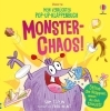 Buchcover und Innenansicht für das Buch: Mein verrücktes Pop-up-Klappenbuch: Monster-Chaos!