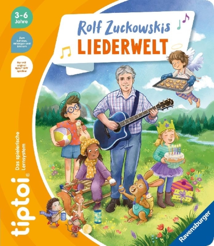 Buchcover und Innenansicht für das Buch: tiptoi® Liederbücher - Rolf Zuckowskis Liederwelt