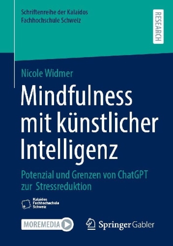 Buchcover und Innenansicht für das Buch: Mindfulness mit künstlicher Intelligenz