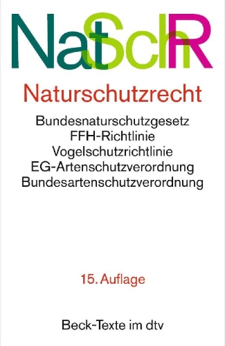 Buchcover und Innenansicht für das Buch: Naturschutzrecht