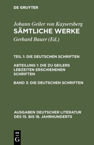Buchcover und Innenansicht für das Buch: Die deutschen Schriften