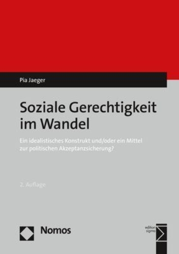 Buchcover und Innenansicht für das Buch: Soziale Gerechtigkeit im Wandel