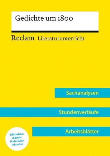 Buchcover und Innenansicht für das Buch: Gedichte um 1800