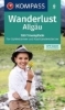 Buchcover und Innenansicht für das Buch: KOMPASS Wanderlust Allgäu