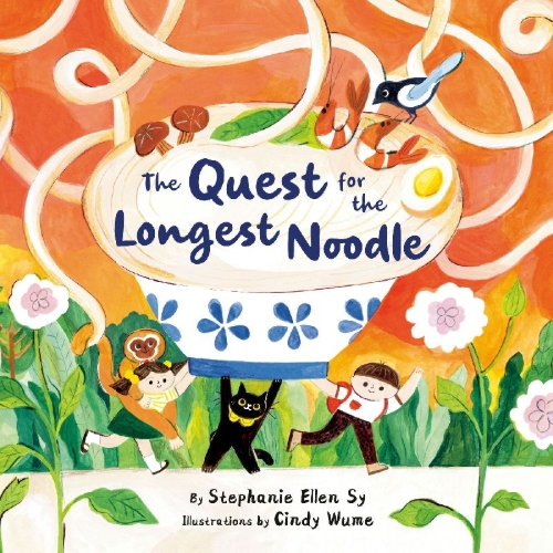 Buchcover und Innenansicht für das Buch: The Quest for the Longest Noodle