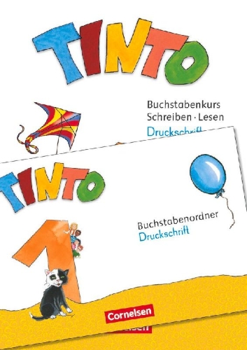 Buchcover und Innenansicht für das Buch: Tinto 1 1. Schuljahr - Buchstabenordner Druckschrift und Arbeitsheft Schreiben/Lesen im Paket