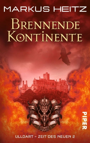 Buchcover und Innenansicht für das Buch: Ulldart - Zeit des Neuen 02. Brennende Kontinente