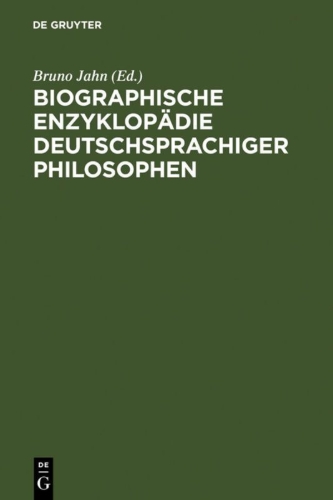Buchcover und Innenansicht für das Buch: Biographische Enzyklopädie deutschsprachiger Philosophen