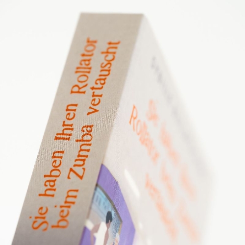 Buchcover und Innenansicht für das Buch: Sie haben Ihren Rollator beim Zumba vertauscht