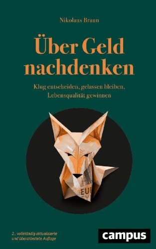 Buchcover und Innenansicht für das Buch: Über Geld nachdenken