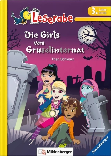 Buchcover und Innenansicht für das Buch: Leserabe - Die Girls vom Gruselinternat