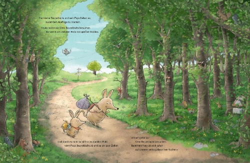 Buchcover und Innenansicht für das Buch: Der kleine Beuteldachs