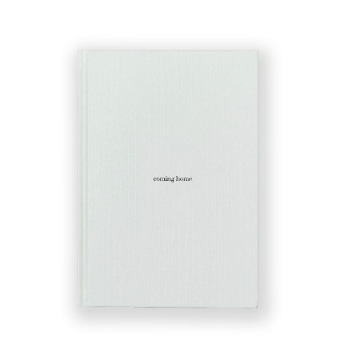 Buchcover und Innenansicht für das Buch: "coming home" Journal