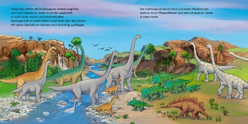 Buchcover und Innenansicht für das Buch: LESEMAUS 94: Kleiner Dino in großer Gefahr