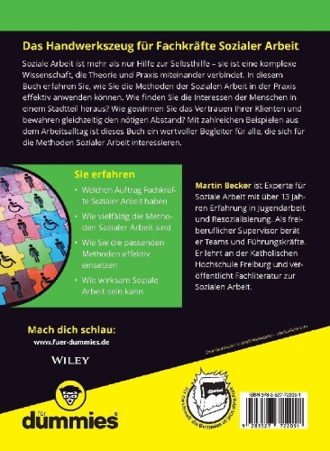 Buchcover und Innenansicht für das Buch: Methoden der Sozialen Arbeit für Dummies