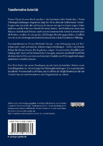 Buchcover und Innenansicht für das Buch: Transformative Autorität