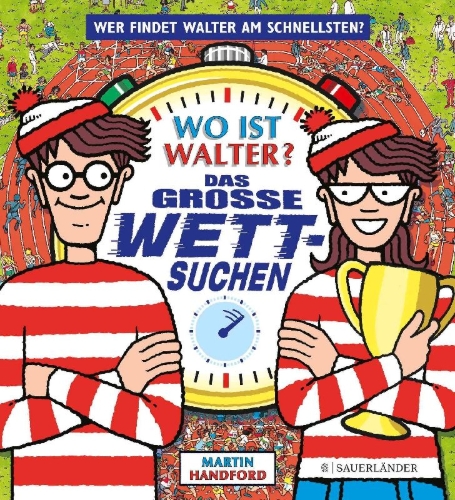 Buchcover und Innenansicht für das Buch: Where is Wally? The Great games Speed Search
