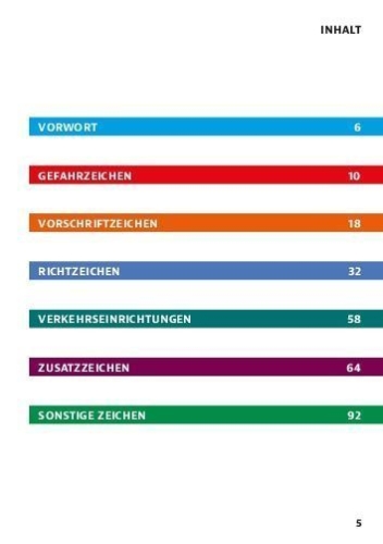 Buchcover und Innenansicht für das Buch: Das Original: Das große Buch der Verkehrszeichen