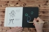 Buchcover und Innenansicht für das Buch: Die besten 33 Kreativ-Kratzelbilder für Mädchen