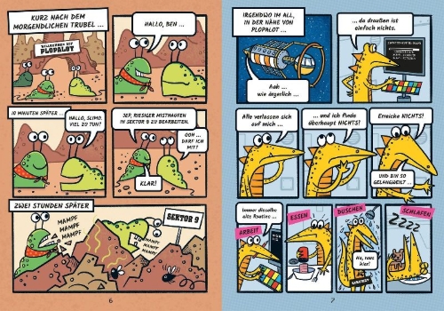 Buchcover und Innenansicht für das Buch: Puzzle Slug: And The Intergalactic Poop Robbery