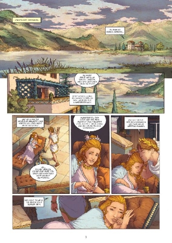 Buchcover und Innenansicht für das Buch: Mythen der Antike: Sisyphos & Asklepios (Graphic Novel)