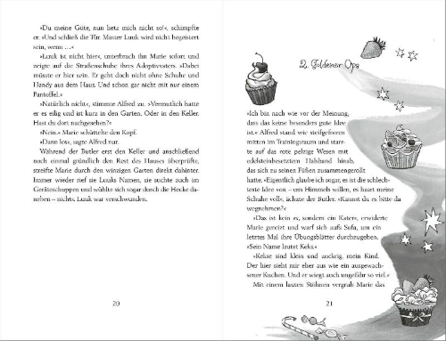 Buchcover und Innenansicht für das Buch: Sparkling - Maries zauberhafte Welt