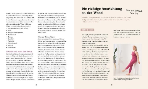 Buchcover und Innenansicht für das Buch: Wandpilates