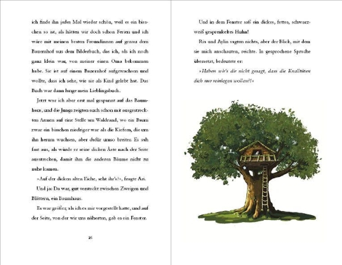 Buchcover und Innenansicht für das Buch: Super-Wilma - Der Saurier in Aris und Karis Baumhaus