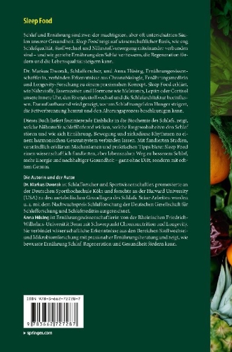 Buchcover und Innenansicht für das Buch: Sleep Food - Besser schlafen durch die richtige Ernährung