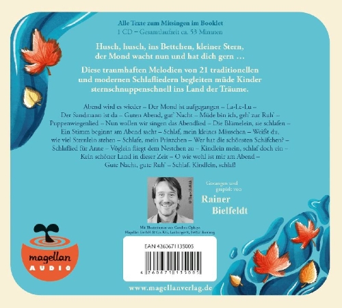 Buchcover und Innenansicht für das Buch: Öhrchen auf! Meine schönsten Schlaflieder (Audio-CD)