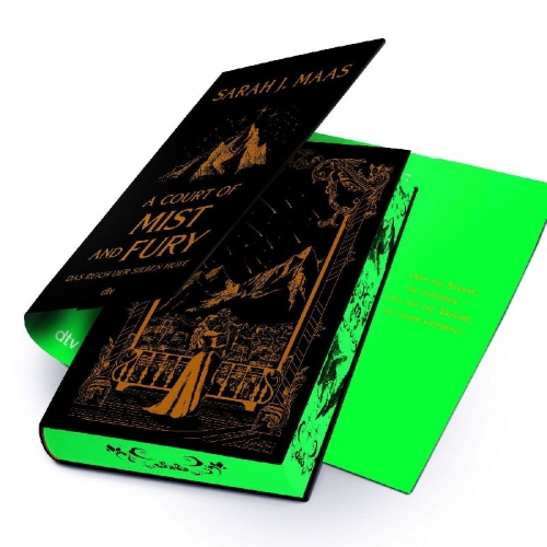 Buchcover und Innenansicht für das Buch: A Court of Mist and Fury