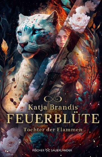 Buchcover und Innenansicht für das Buch: Feuerblüte - Tochter der Flammen