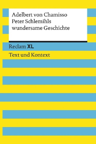 Buchcover und Innenansicht für das Buch: Peter Schlemihls wundersame Geschichte. Textausgabe mit Kommentar und Materialien