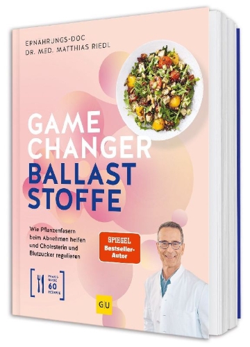 Buchcover und Innenansicht für das Buch: Gamechanger Ballaststoffe