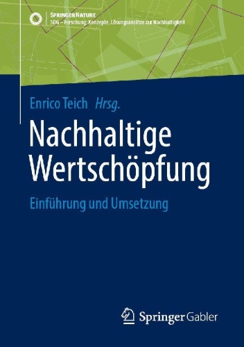 Buchcover und Innenansicht für das Buch: Nachhaltige Wertschöpfung