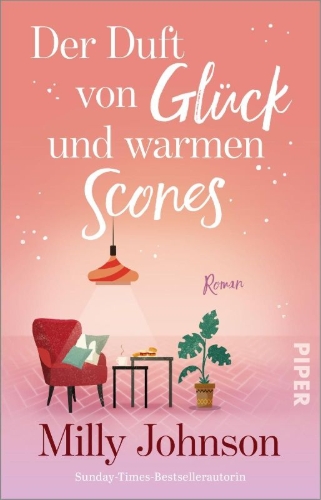 Buchcover und Innenansicht für das Buch: Der Duft von Glück und warmen Scones